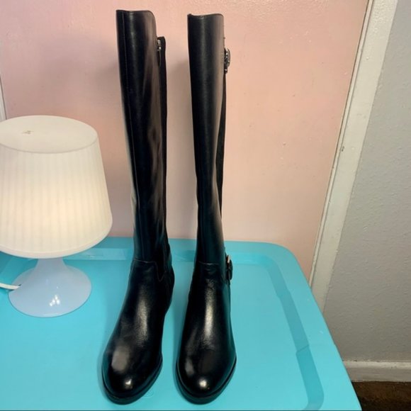 Marc Fisher leather/suede tall boots - Picture 2 of 4